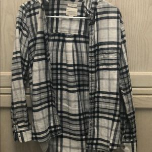 american eagle button up flannel